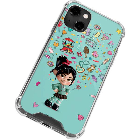 Disney Wreck-it Ralph Vanellope Sugar Icons iPhone 14 Clear Case
